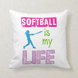 Cojín Decorativo Golly chicas - el softball es mi vida
