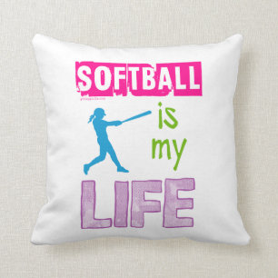 Cojín Decorativo Golly chicas - el softball es mi vida