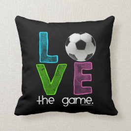 Cojín Decorativo Golly chicas: Fútbol - ame el juego