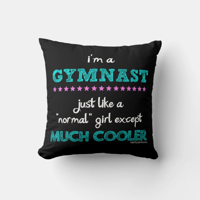 Cojín Decorativo Golly chicas - soy gimnasta (Anverso)