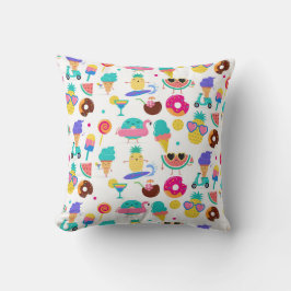 Cojín Decorativo Golosinas de helado de frutas de verano Tutti Frui