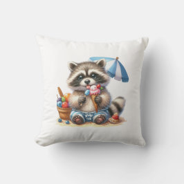 Cojín Decorativo Golosinas de verano Mapache