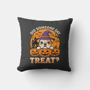 Cojín Decorativo Golosinas para perros de Halloween con diseño de c