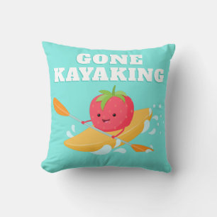 Cojín Decorativo Gone Kayaking Cute Strawberry