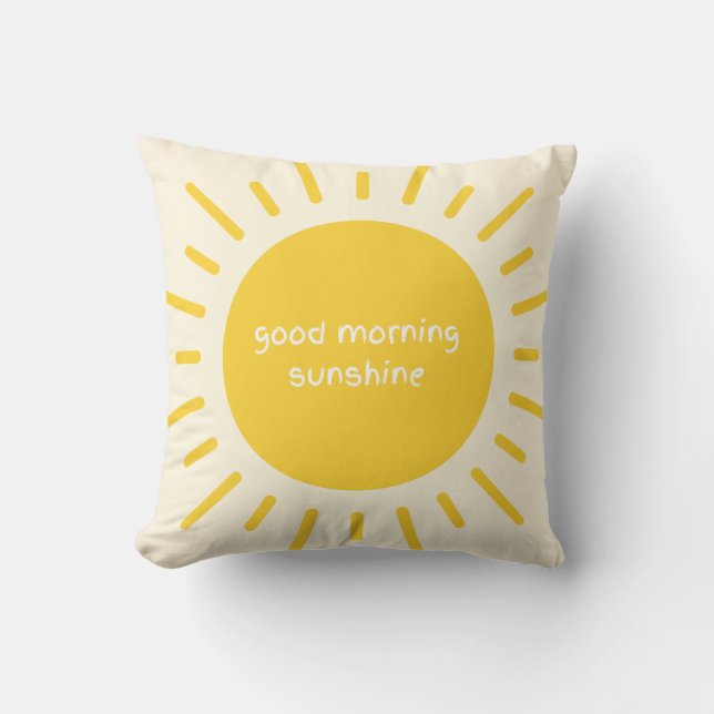 Cojín Decorativo good morning sunshine nursery pillow (Anverso)