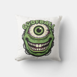 Cojín Decorativo Goofball Monster Eye – Funny Creepy One-Eyed Carto