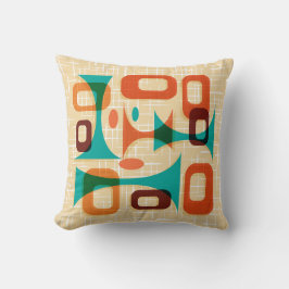 Cojín decorativo Googie moderno de Mid Century