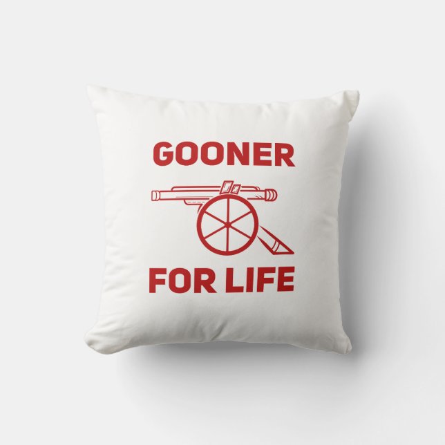 Cojín Decorativo Gooner For Life Arsenal (Anverso)