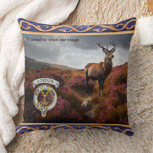 Cojín Decorativo Gordon Clan Badge & Stag Personalizado