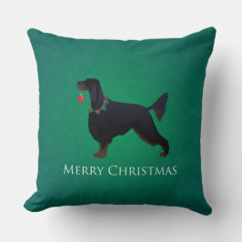 Cojín Decorativo Gordon Setter Merry Christmas Design