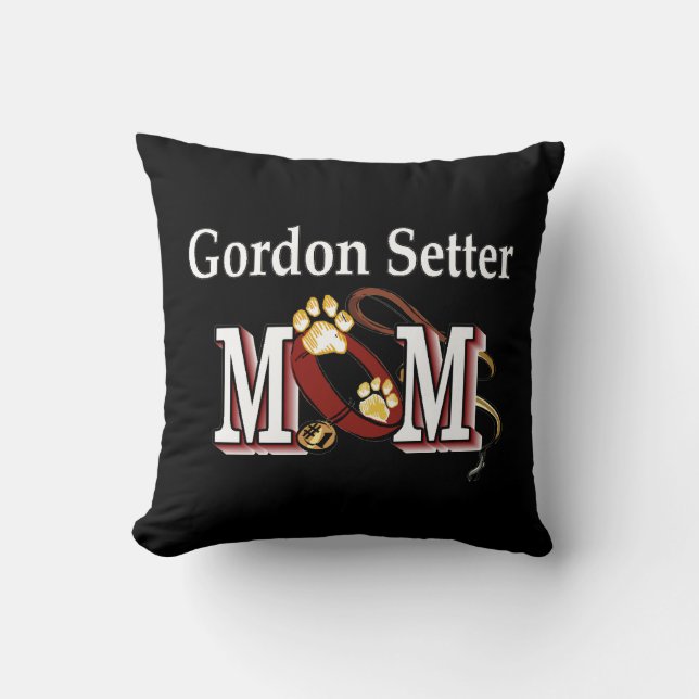 Cojín Decorativo Gordon Setter Mom (Anverso)