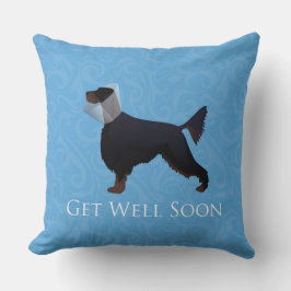 Cojín Decorativo Gordon Setter Silhouette se recuperará pronto