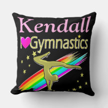 GORGEOUS I LOVE GIMNASTICS PILLOW PERSONALIZADO