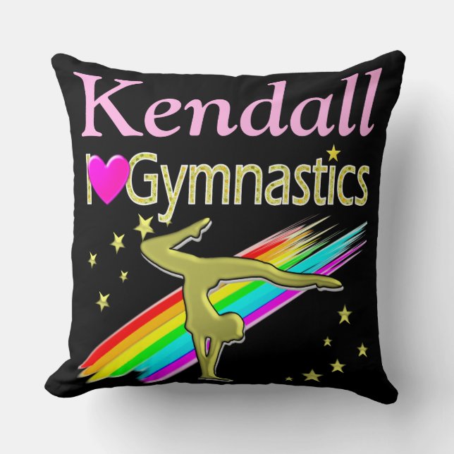 COJÍN DECORATIVO GORGEOUS I LOVE GIMNASTICS PILLOW PERSONALIZADO (Anverso)