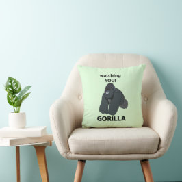 Cojín Decorativo Gorila te mira graciosa gorila