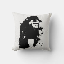 Gorilla de arte pop blanco negro