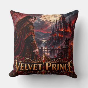 Cojín Decorativo Gorra con visera de Príncipe de Terciopelo Vampiro