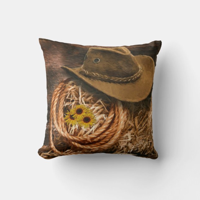 Cojín Decorativo Gorra Cowgirl (Anverso)