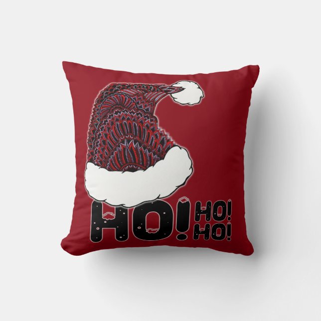 Cojín Decorativo Gorra de Santa con el texto (Anverso)