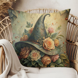 Cojín Decorativo Gorra floral de picor - Vibes de algodón gótico bl