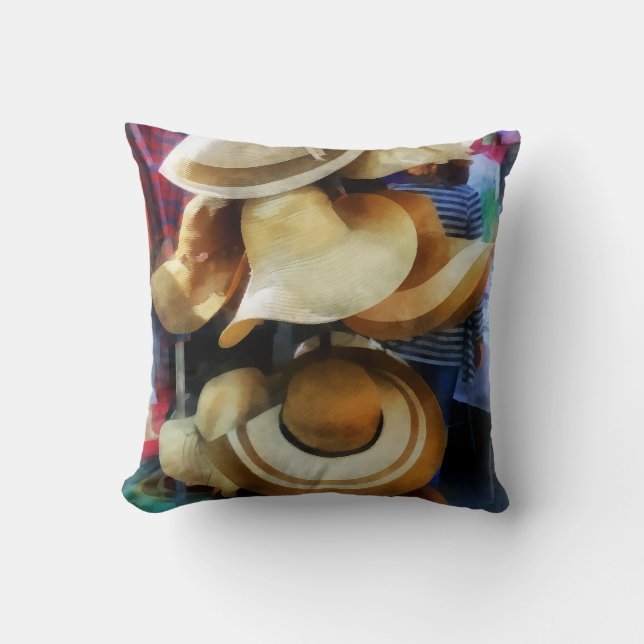 Cojín Decorativo Gorras de paja (Anverso)