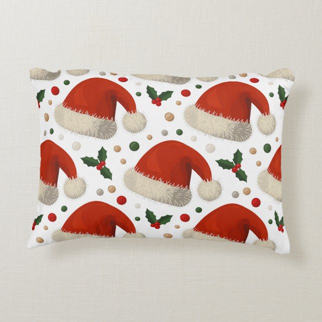 Cojín Decorativo Gorros de Santa (Reverso)
