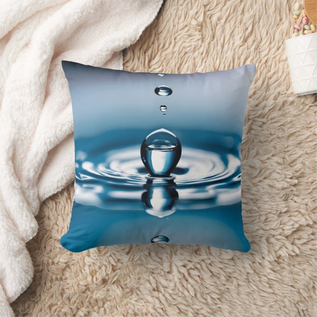 Cojín Decorativo Gotas de agua macro (Manta)