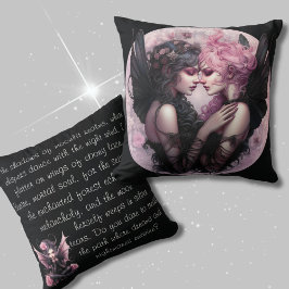 Cojín Decorativo Gótico caprichoso de hadas góticas Whimsygoth