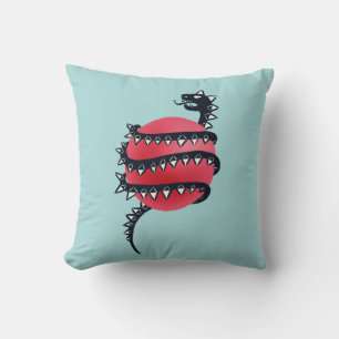 Cojín Decorativo Gótico de serpiente Dragon