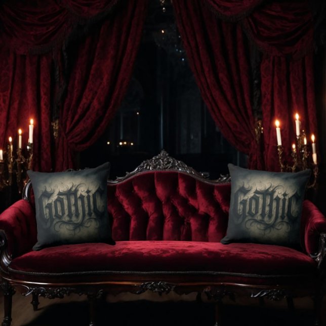 Cojín Decorativo Gótico Ornate Oscuro (Subido por el creador)