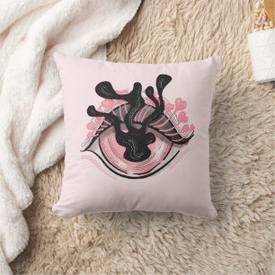 Cojín Decorativo Gótico Raro Ojo Rosa Espeluznante Horror Magia Bru