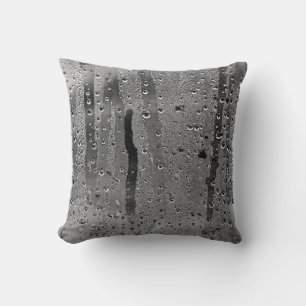 Cojín Decorativo Gotitas de lluvia en la ventana