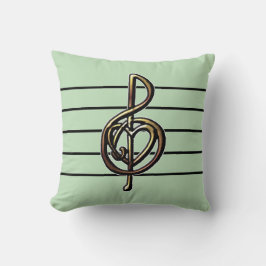 Cojín Decorativo Grabado en relieve apariencia tintorería y corazón