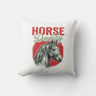 Cojín Decorativo Grabado Vintage Horse Daddy