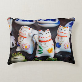 Cojín Decorativo Grabando figuras de gatos