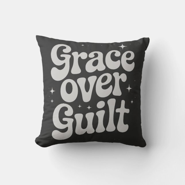 Cojín Decorativo Grace Over Guilt Throw (Anverso)