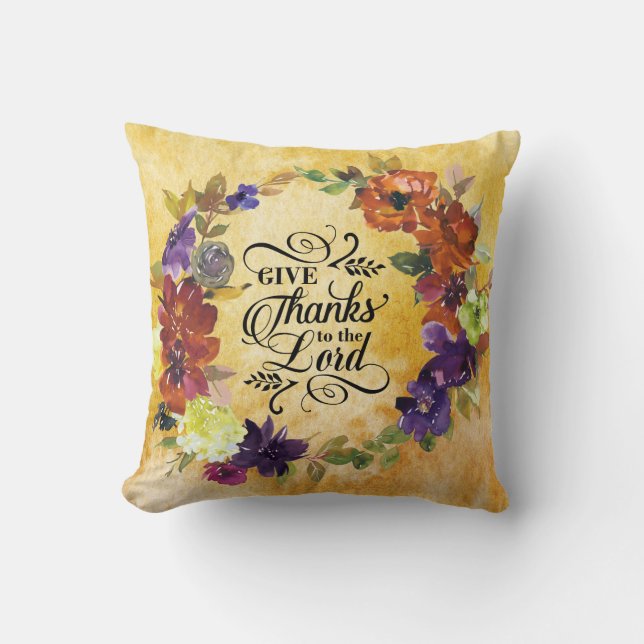 Cojín Decorativo Gracias al Señor, gracias (Anverso)