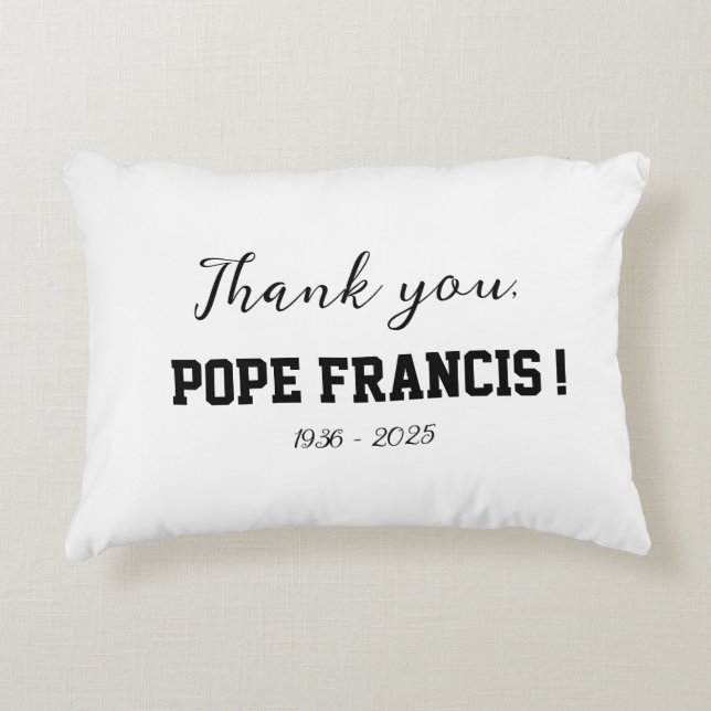 Cojín Decorativo Gracias, papa Francisco falleció Wind Chime (Anverso)