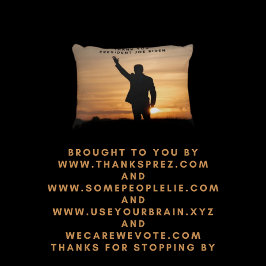 Cojín Decorativo Gracias Presidente Joe Biden