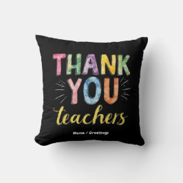 Cojín Decorativo Gracias profesores y estudiantes regalo de graduac