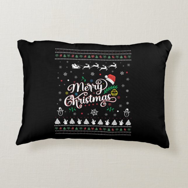 Cojín Decorativo Graciosa Feliz Navidad (Reverso)