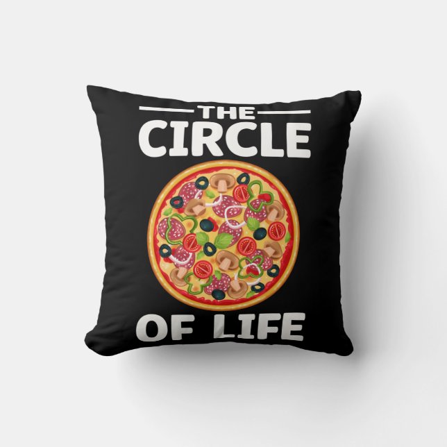 Cojín Decorativo Graciosa pizza Wisdoms Pizza Foodie (Anverso)