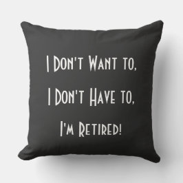 Cojín Decorativo Gracioso abuelo de jubilación simple