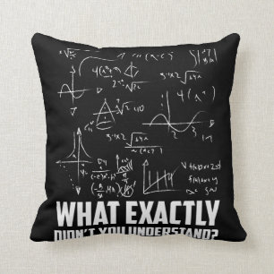 Cojín Decorativo Gracioso Chiste científico de física geek matem