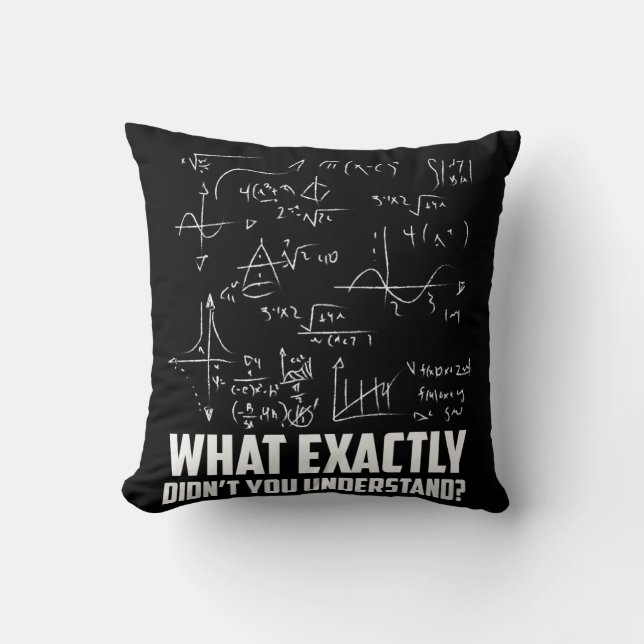 Cojín Decorativo Gracioso Chiste científico de física geek matemáti (Anverso)