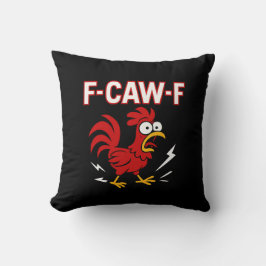 Cojín Decorativo Gracioso Crazy Rooster Meme F-CAW-F