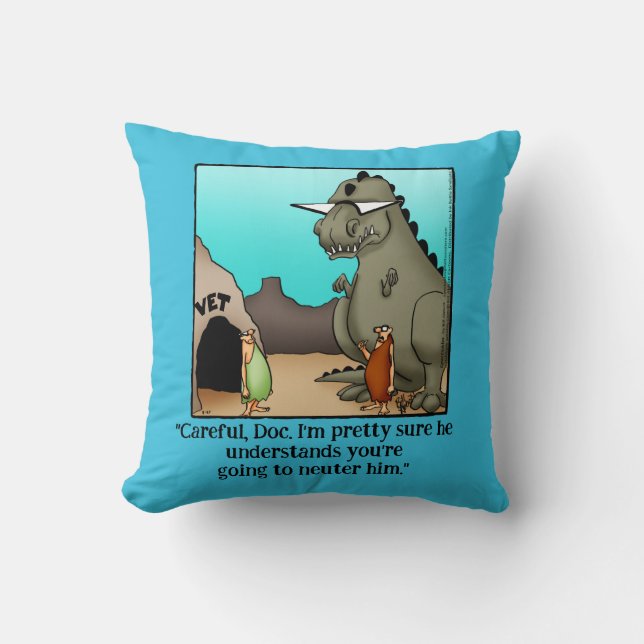 Cojín Decorativo Gracioso Humor Veterinario Pillow (Anverso)