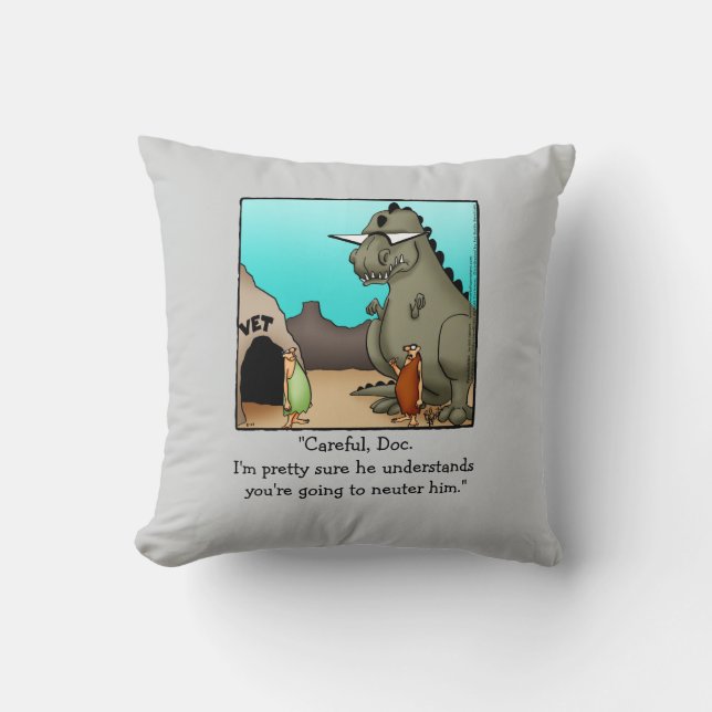 Cojín Decorativo Gracioso Humor Veterinario Pillow (Anverso)