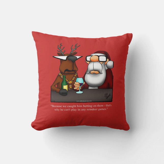 Cojín Decorativo Gracioso Navidades de humor de X-mas Pillow (Anverso)
