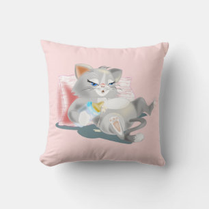 Cojín decorativo gracioso para gato bebé - Persona